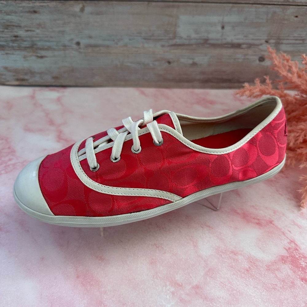 🩸Coach Bellamy Pink Signature C Sneakers - Size 9,5B🩸